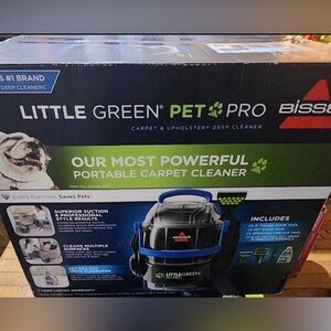 Bissell Little Green Pet Pro Portable Carpet & Upholstery Cleaner NEW!